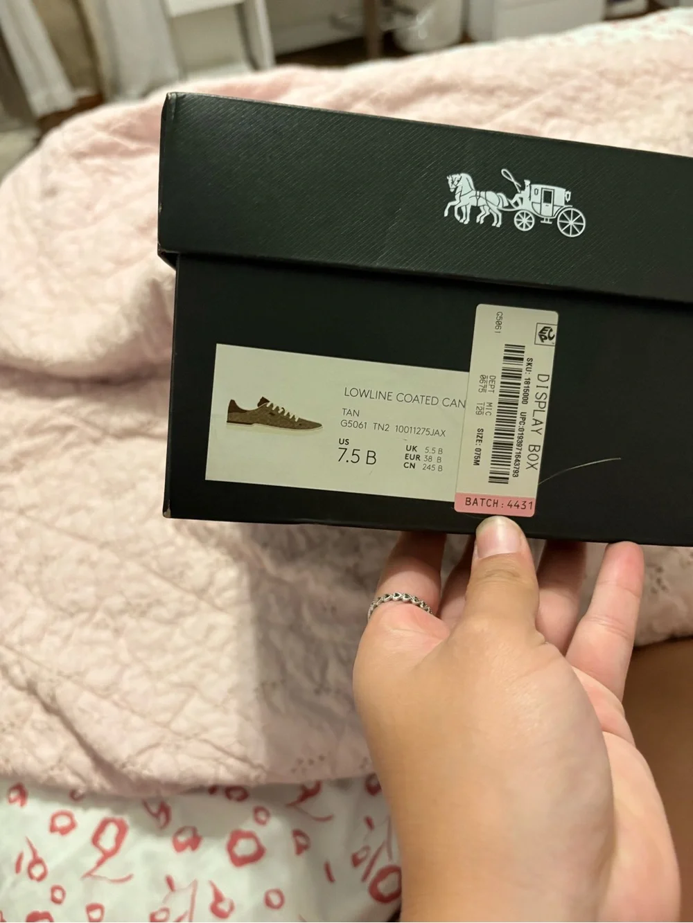 Coach Tan Lowline Coated Canvas Sneakers